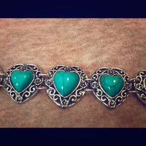 Turquoise Heart Bracelet
